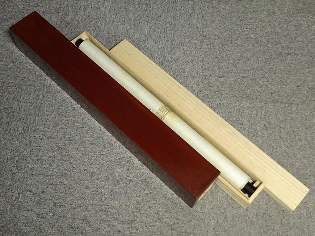 【真作】掛軸 高原雅洲(直巌)『大鳴門真景』絹本 二重箱付 掛け軸 a06016