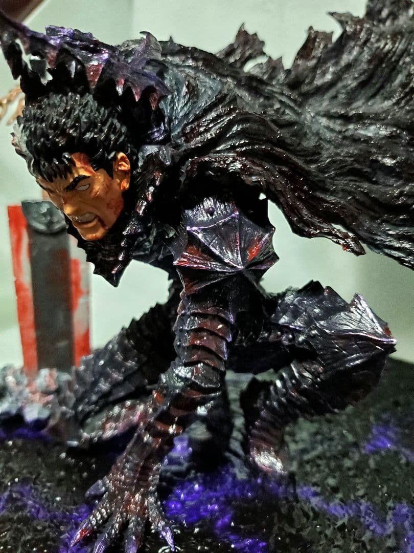 リペイント ベルセルク一番くじ反撃の誓い A賞 ガッツ 紫炎地割れ台座付き