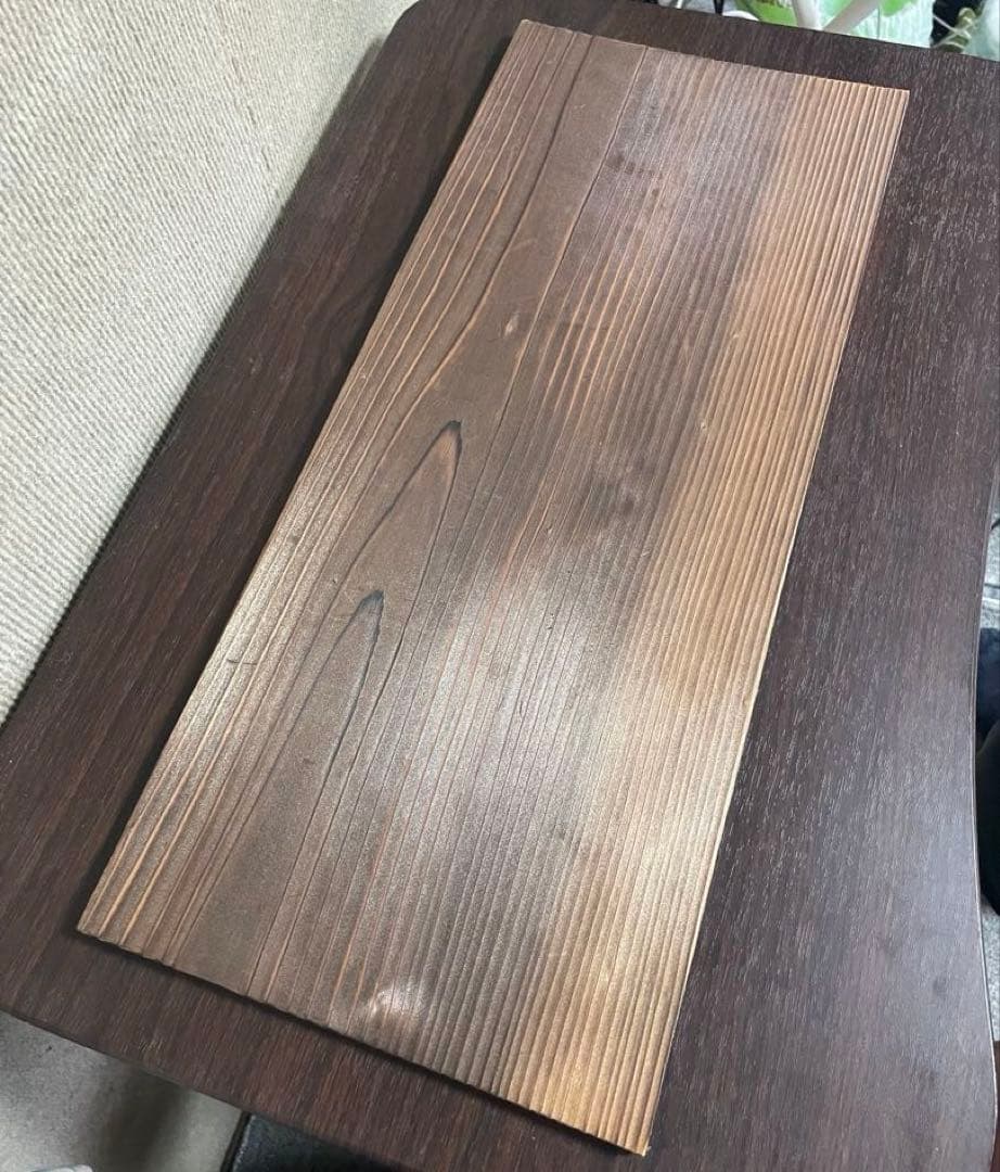【美品】 池坊正規品　いけばな 木製舟型花器セット 泊船　焼杉　華道具　工芸品