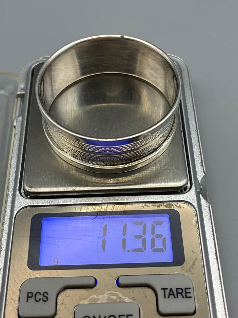 1900年代初頭英国アンティーク 純銀製ナプキンリング