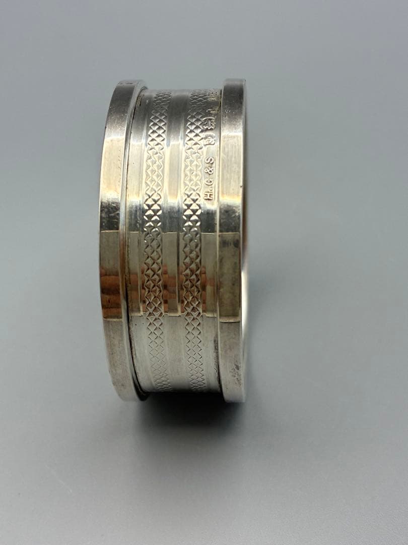 1900年代初頭英国アンティーク 純銀製ナプキンリング