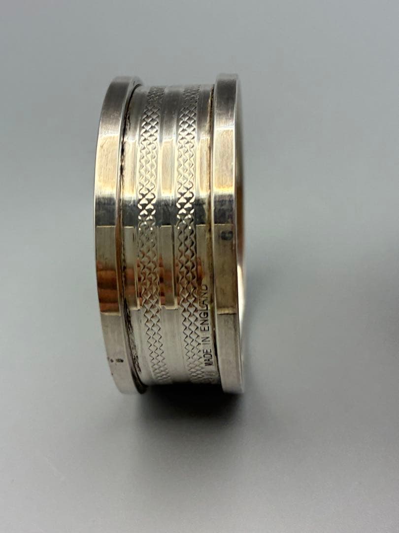 1900年代初頭英国アンティーク 純銀製ナプキンリング