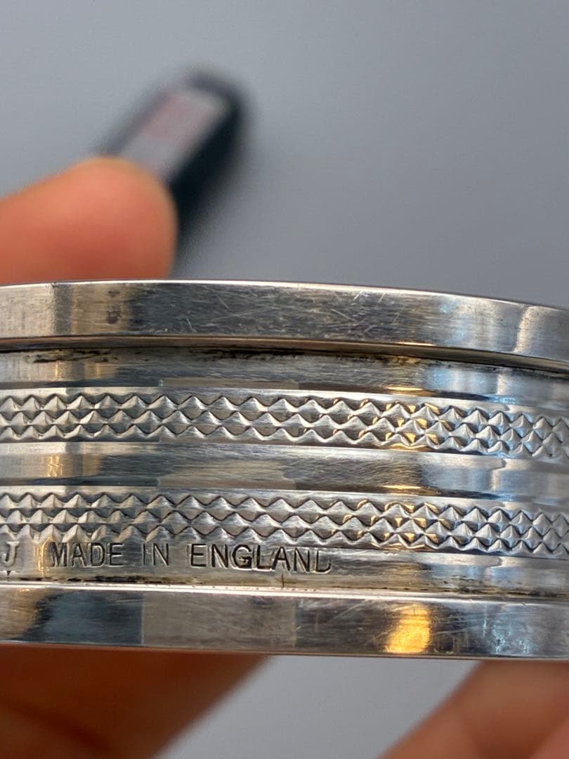 1900年代初頭英国アンティーク 純銀製ナプキンリング