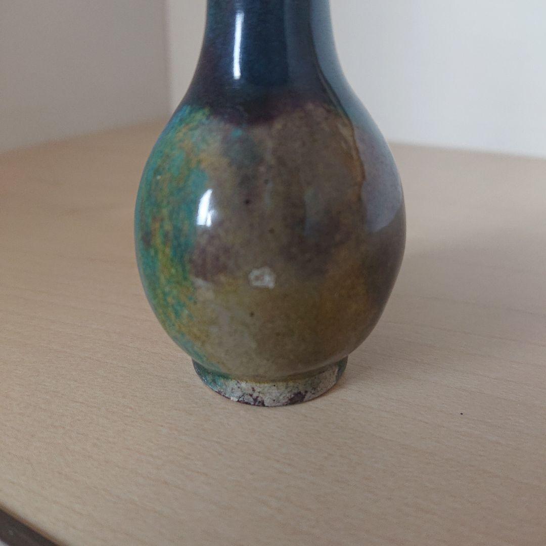 切込焼　二彩　御神酒徳利　花瓶