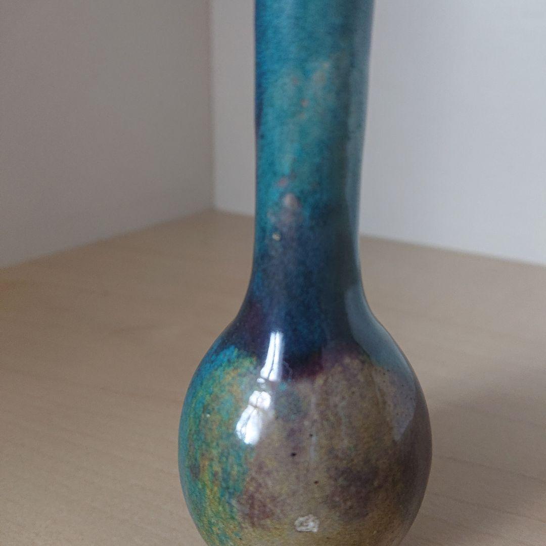 切込焼　二彩　御神酒徳利　花瓶