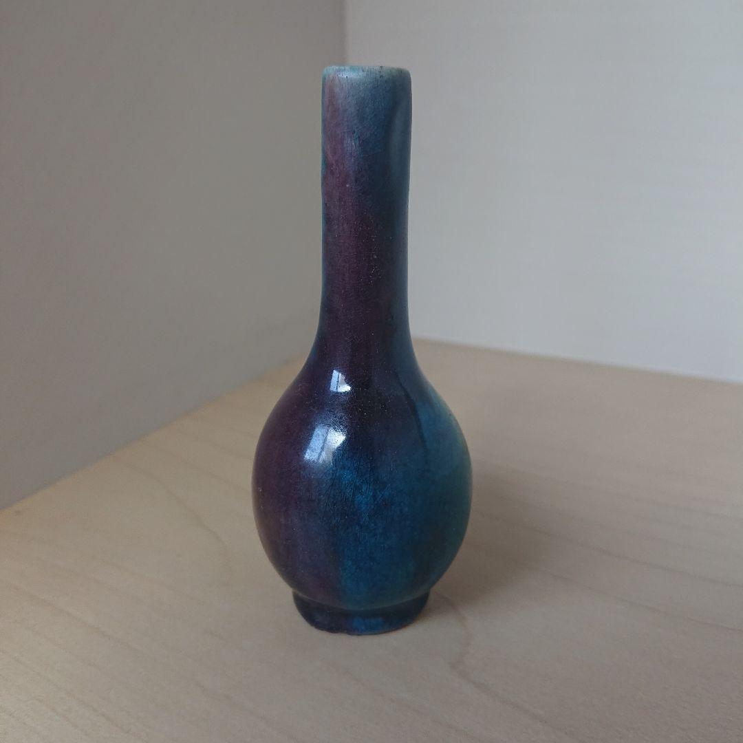 切込焼　二彩　御神酒徳利　花瓶