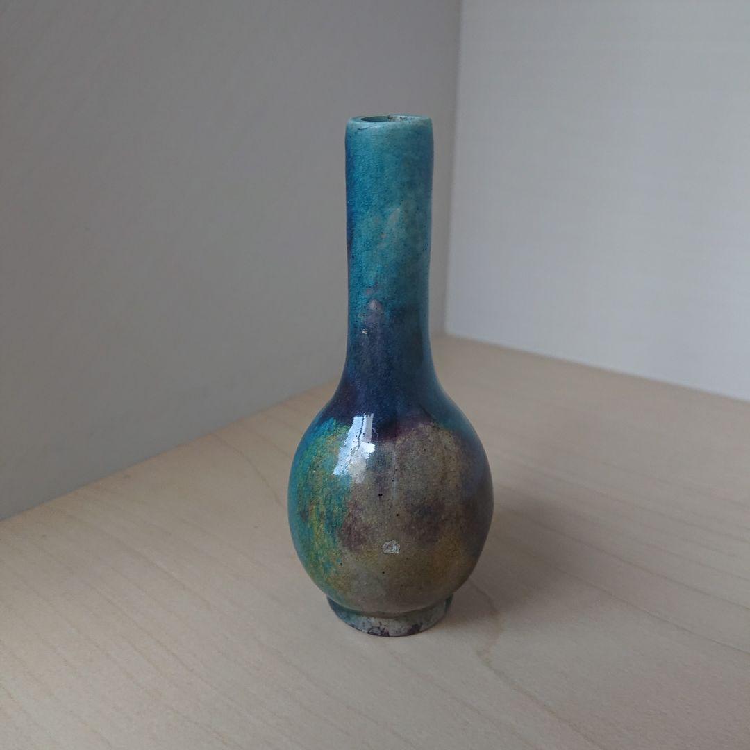 切込焼　二彩　御神酒徳利　花瓶