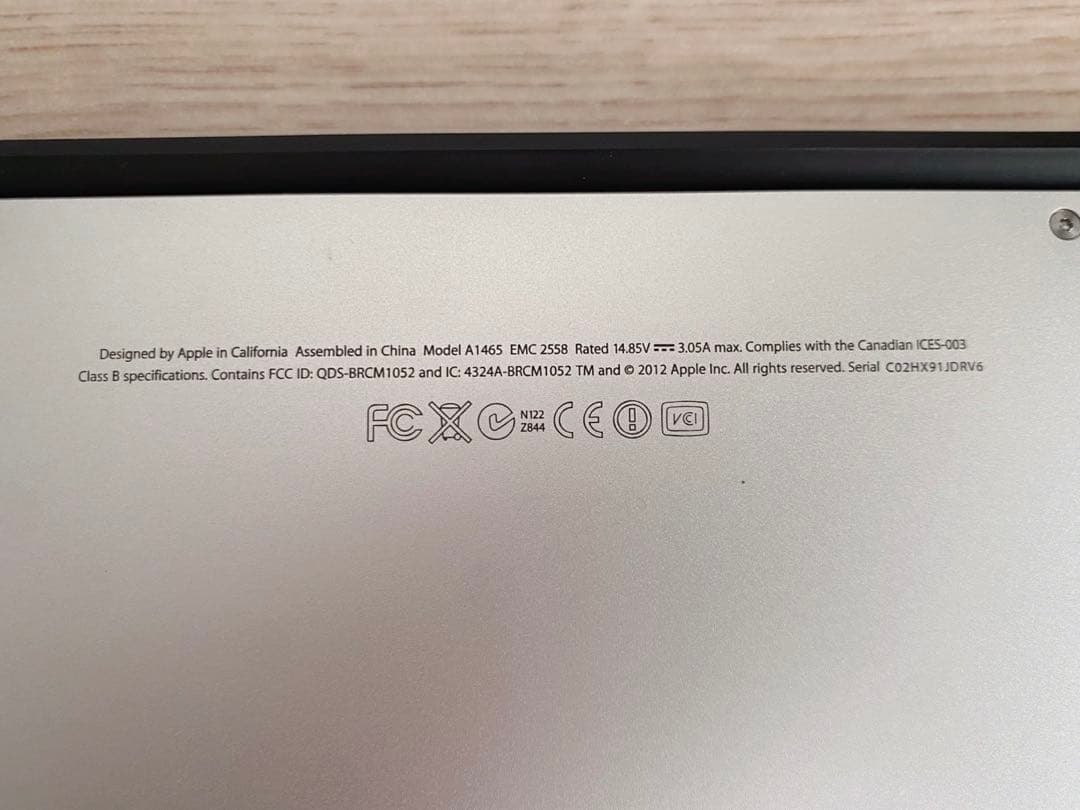 【バッテリー良好】MacBook Air 11インチ