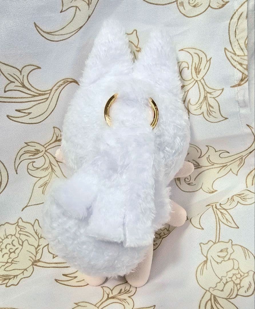 自作 無属性 ぬいぐるみ 骨入り 白狐くん 10cm ※難有り