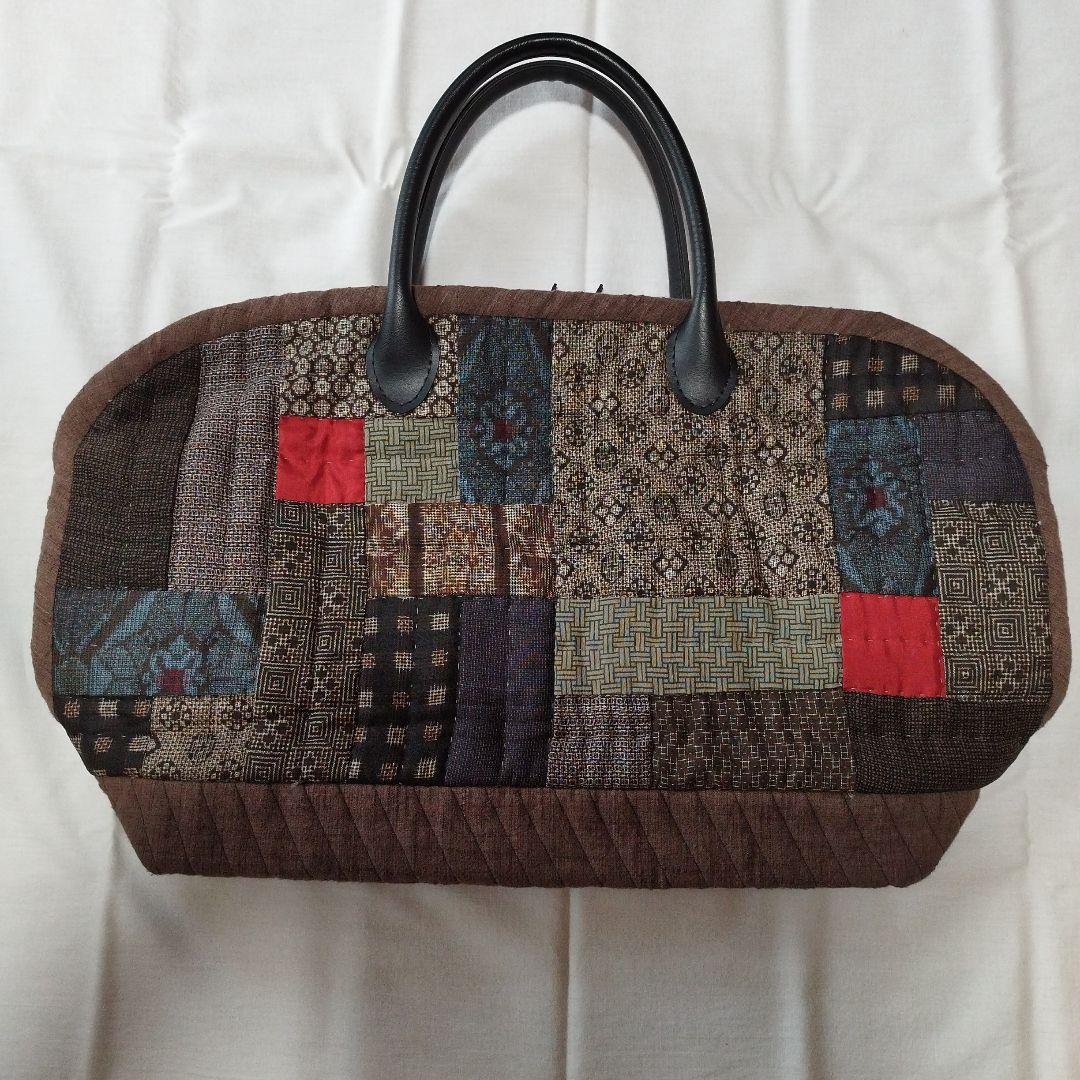 パッチワーク　和風　大きめバック