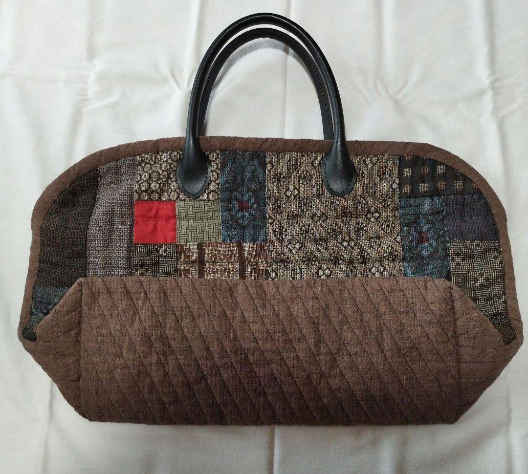 パッチワーク　和風　大きめバック