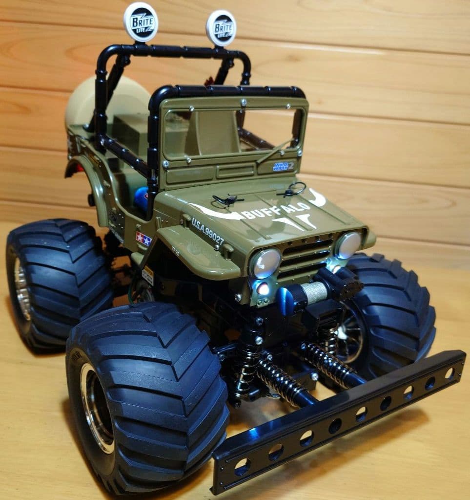 田宮タミヤXBフルセットワイルドウイリーバッファロー号仕様LEDライト付未走行車