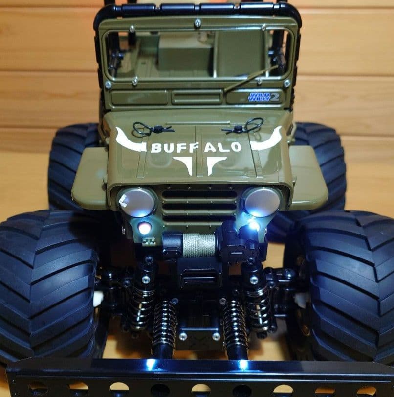 田宮タミヤXBフルセットワイルドウイリーバッファロー号仕様LEDライト付未走行車
