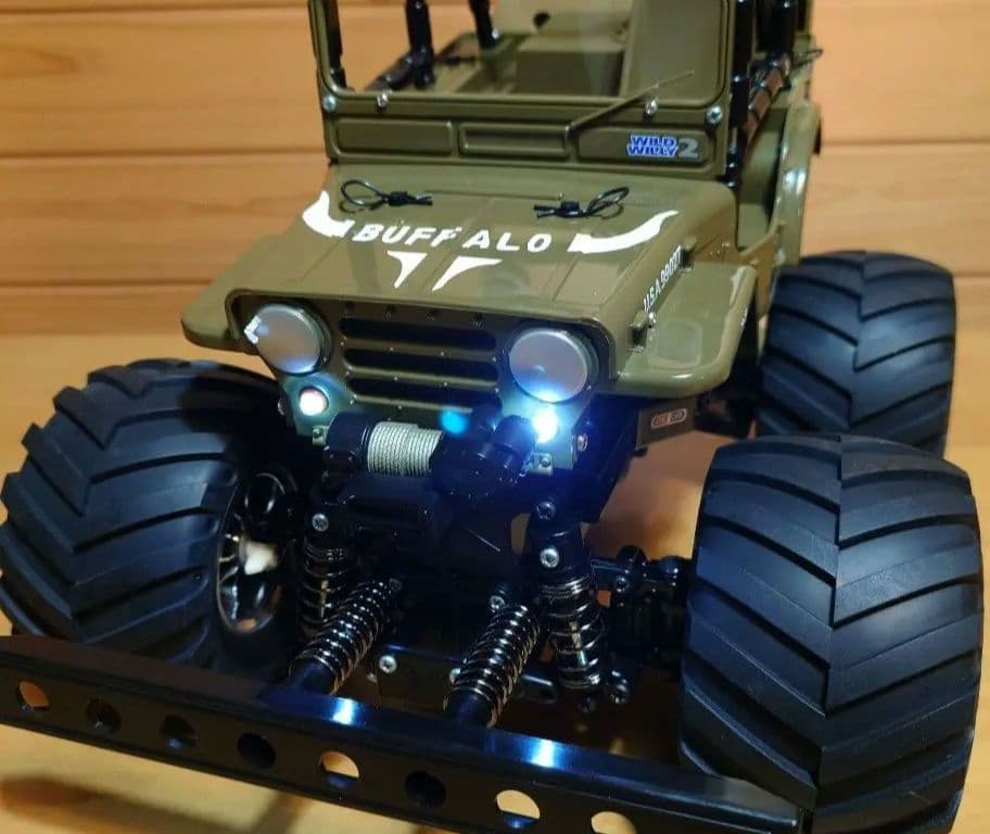 田宮タミヤXBフルセットワイルドウイリーバッファロー号仕様LEDライト付未走行車