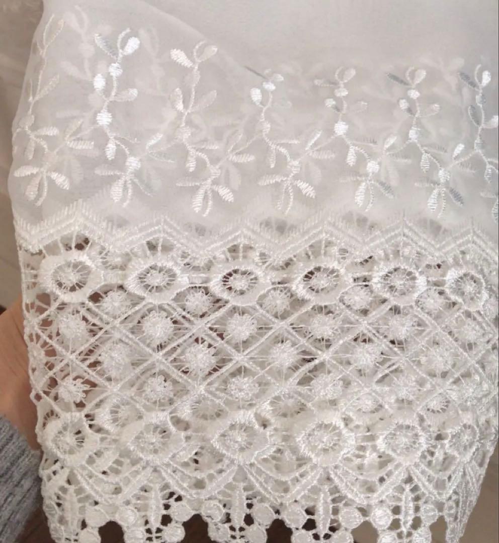 2枚入り レースカーテン 刺繍柄レースカーテン シンプル 花粉対策 uvカット