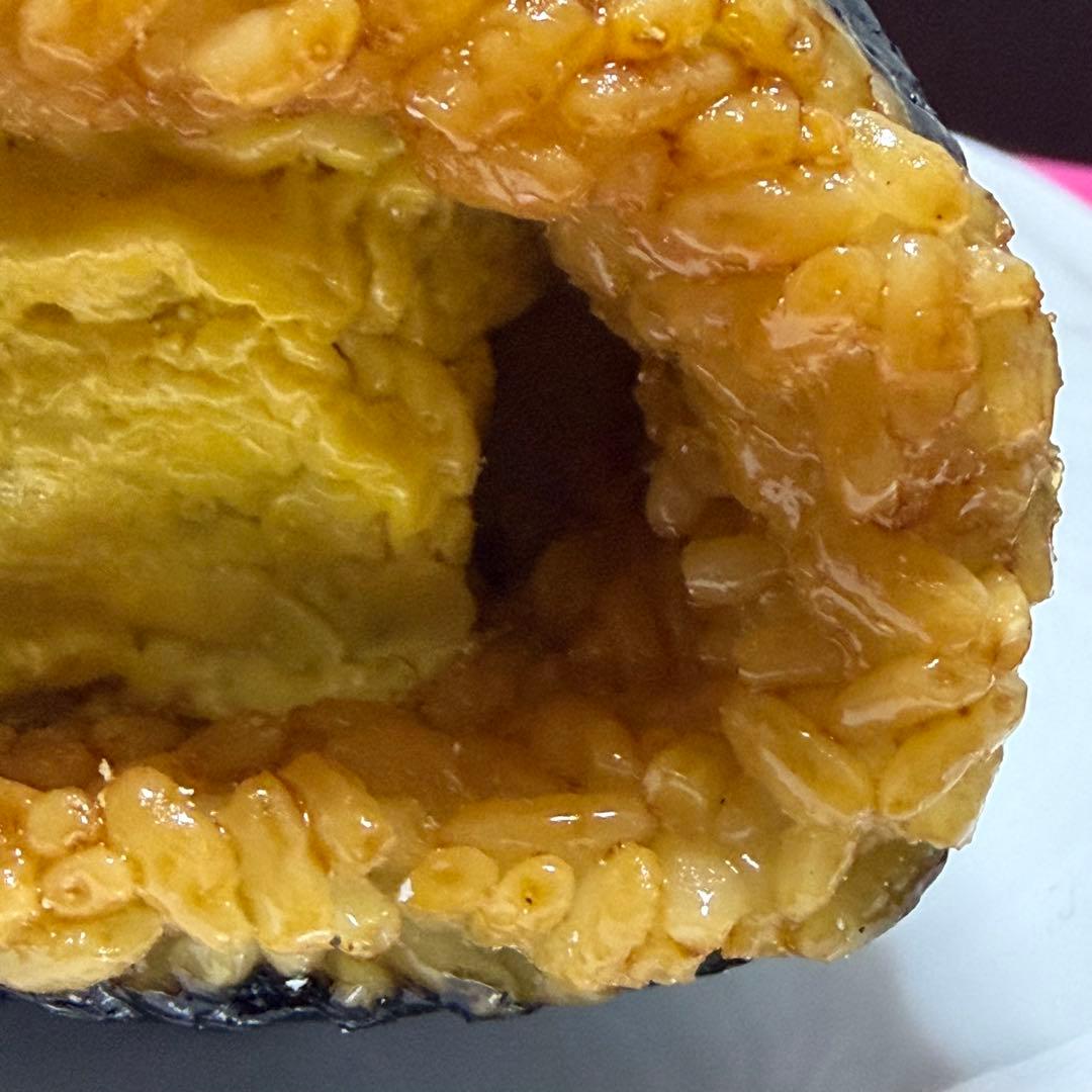 【約11センチ】うなぎ×極厚たまごの焼きおにぎりサンド 食品サンプル｜海苔包み