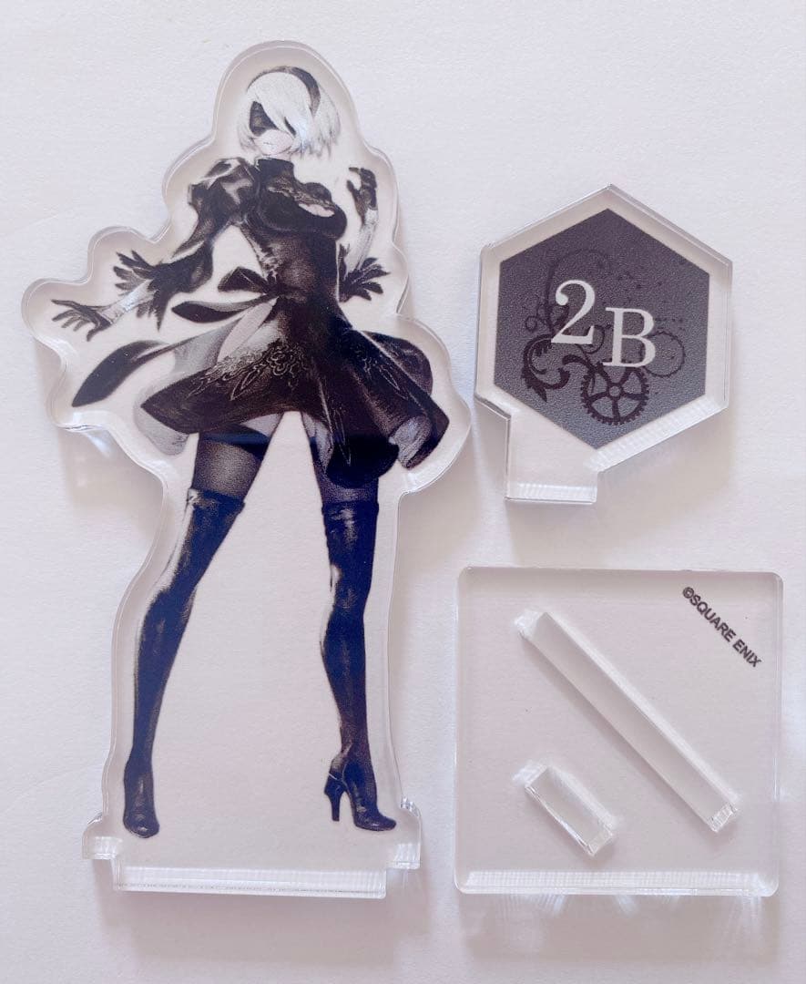 ニーアオートマタ　スクエニカフェ　アクスタ 2B 9S A2 3点セット