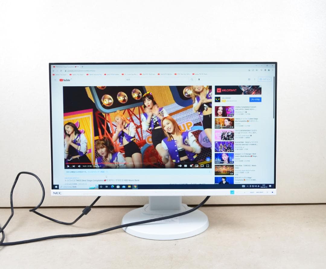 2台　超狭額　NEC　24型　E241N　フルHD　HDMI　スピーカー　IPS