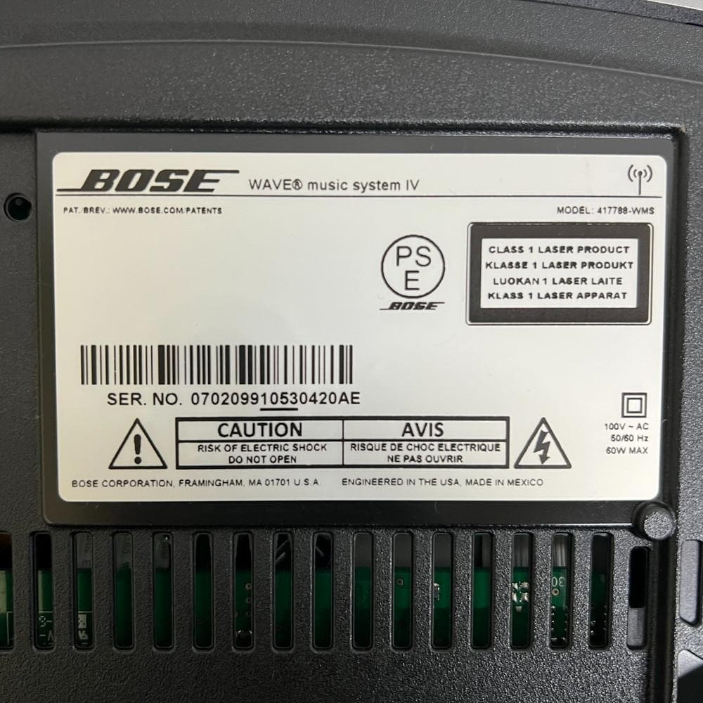 ◆BOSE Wave Music system IV ミニコンポ 01096