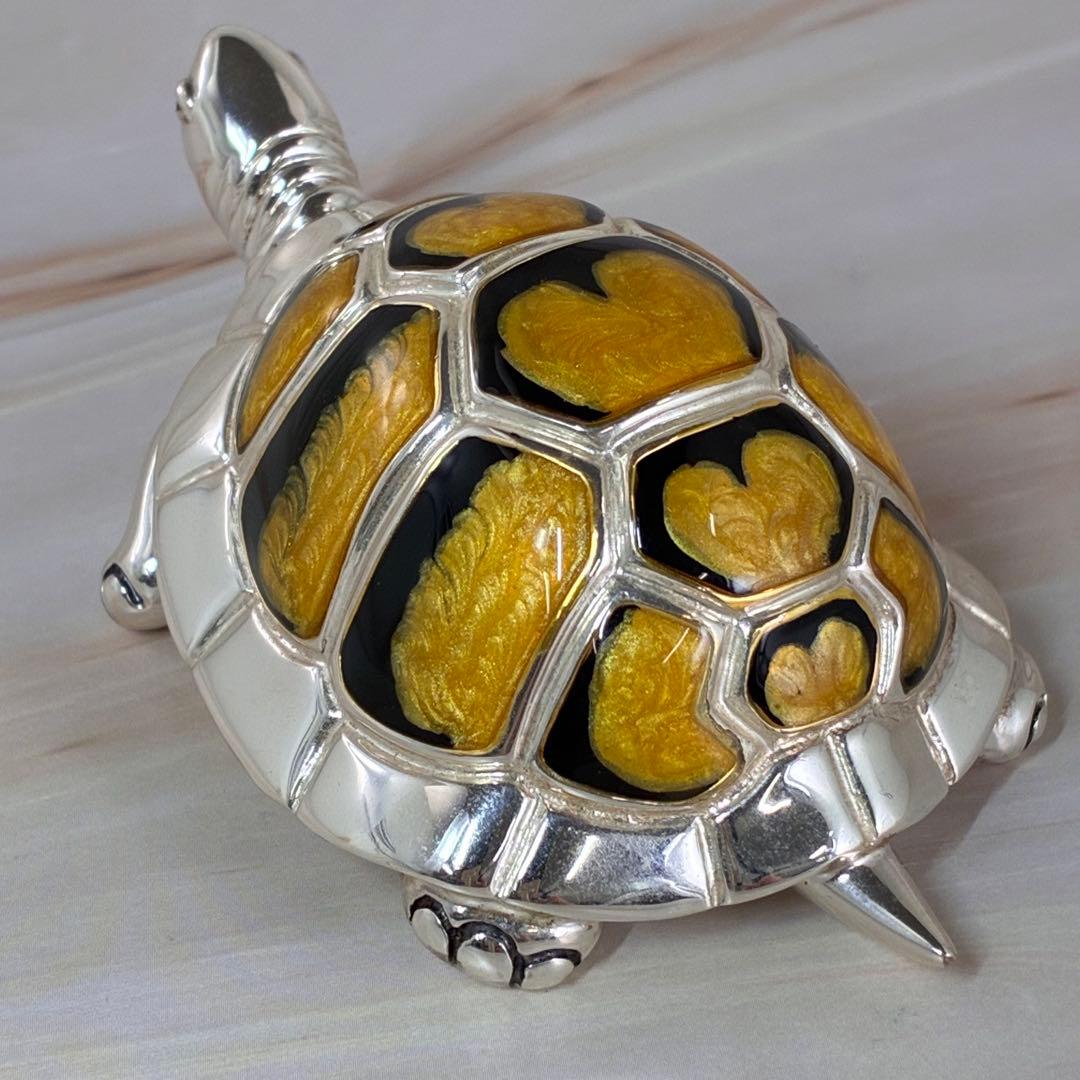 サツルノ Saturno　シルバー925　銀製品　リクガメ　亀 置物　縁起物