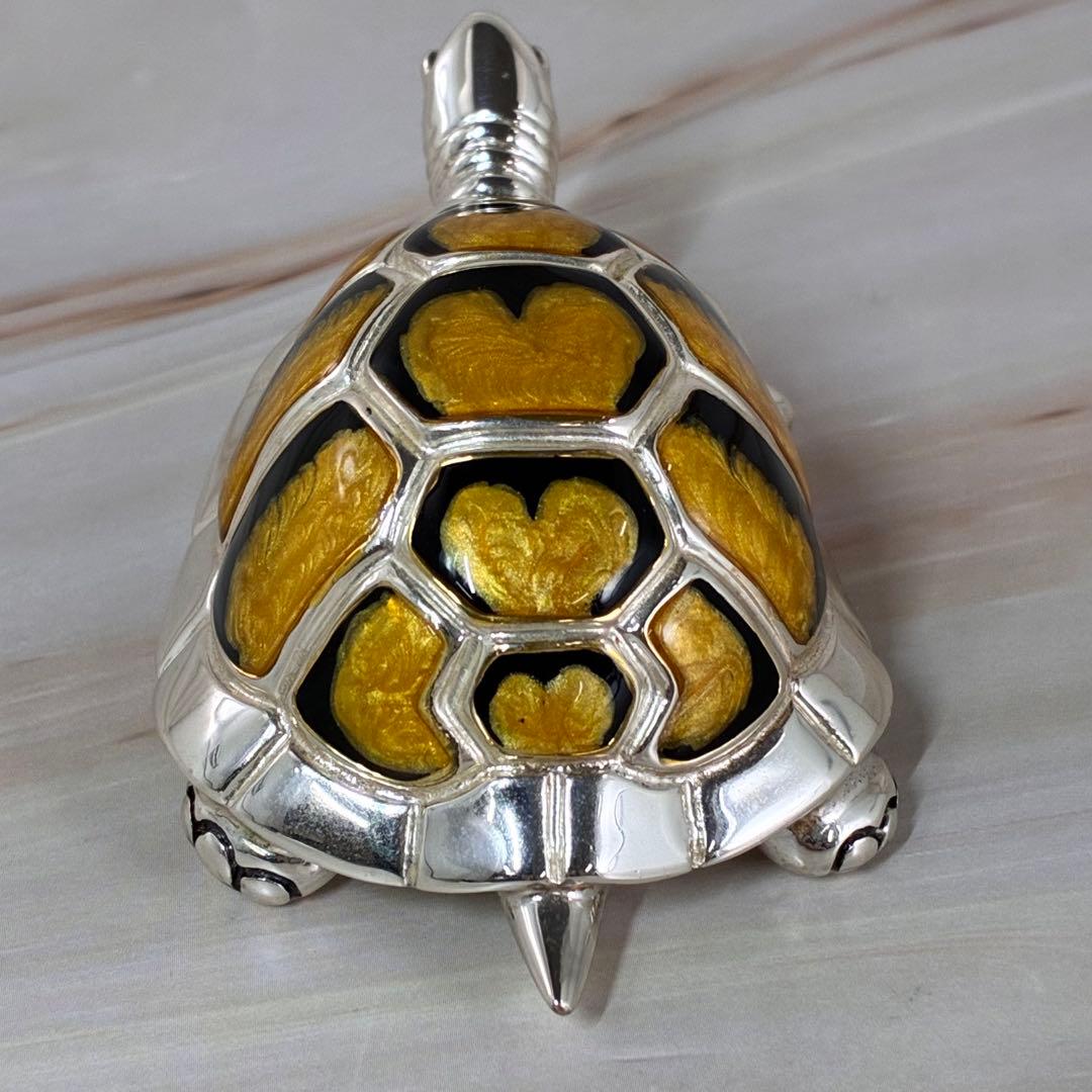 サツルノ Saturno　シルバー925　銀製品　リクガメ　亀 置物　縁起物