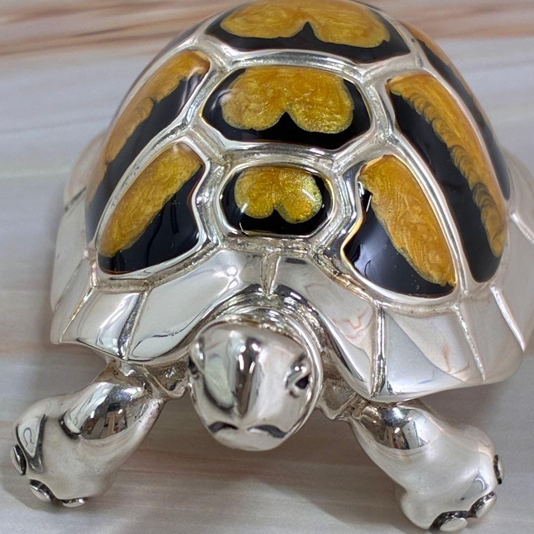 サツルノ Saturno　シルバー925　銀製品　リクガメ　亀 置物　縁起物