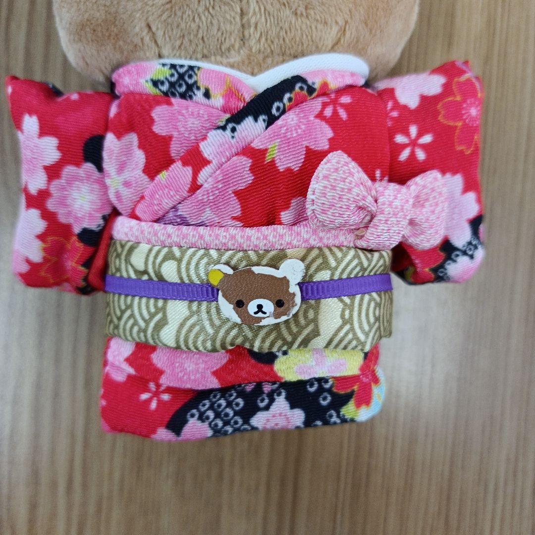 タグ付 リラックマ 着物 桜 ぶらさげぬいぐるみ 2015年