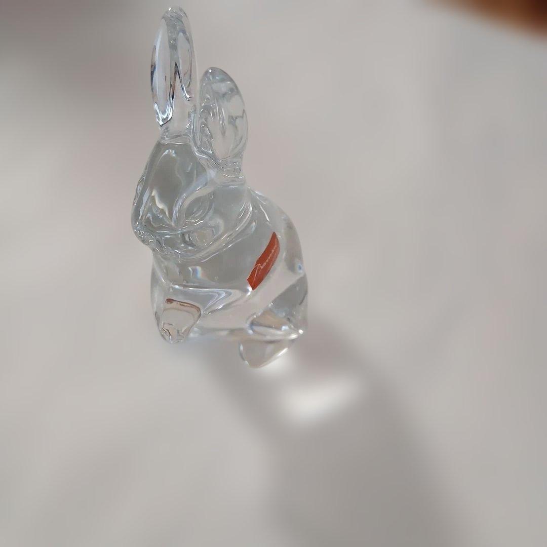 baccarat バカラ ウサギ クリスタル 置物中古品