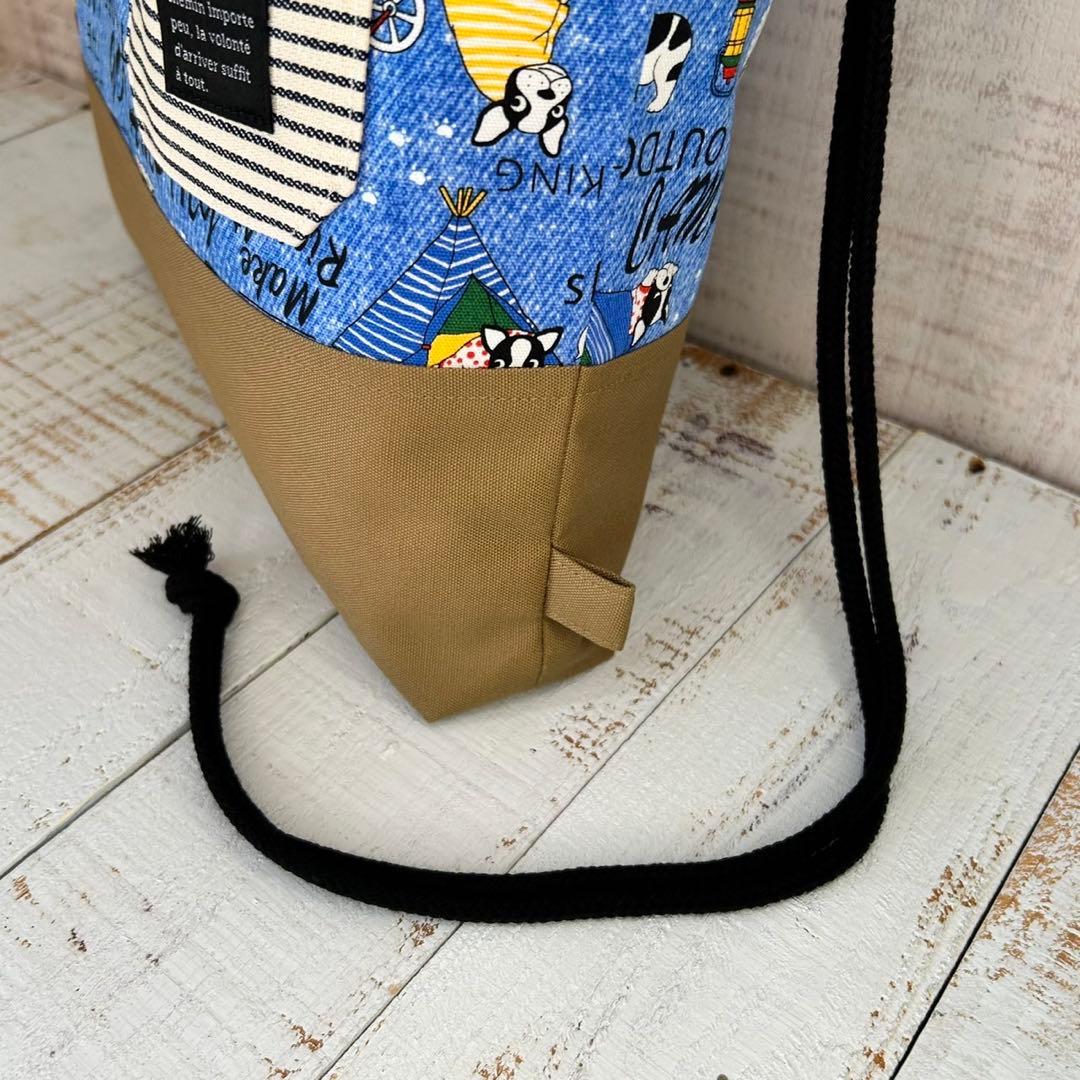 フレンチブルドッグとキャンプギアのデザイン☆入園入学４点セット　男の子　おしゃれ