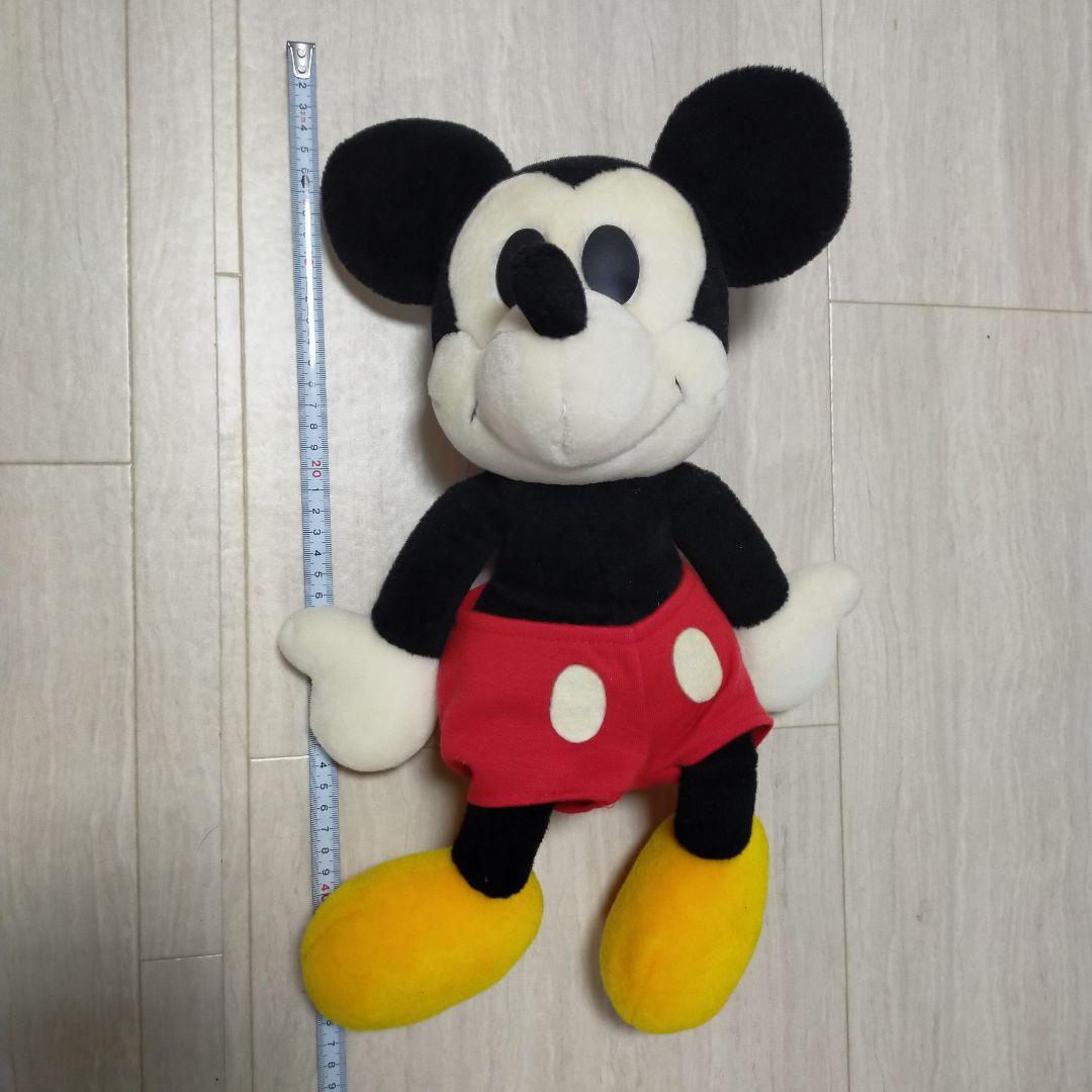 ミッキーマウス ぬいぐるみ 約40cm　白　ホワイト　ぬい活　平成　レトロ
