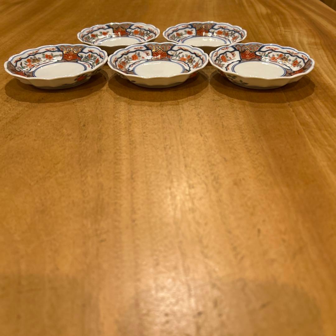 有田焼 其泉窯 染錦みやび 小皿　五枚
