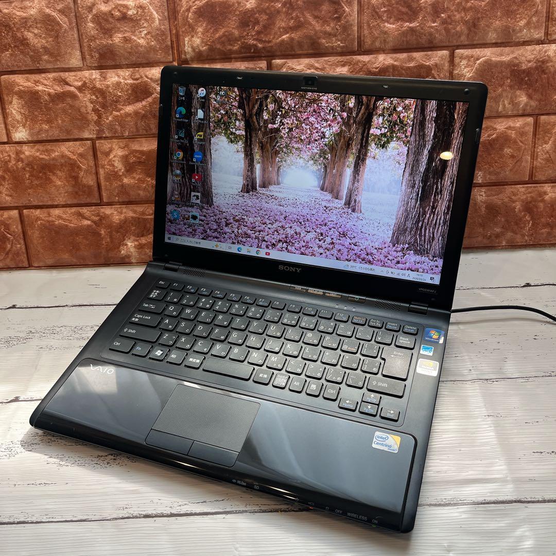 VAIO ノートパソコン SSD240GB 8GB Windows10 カメラ