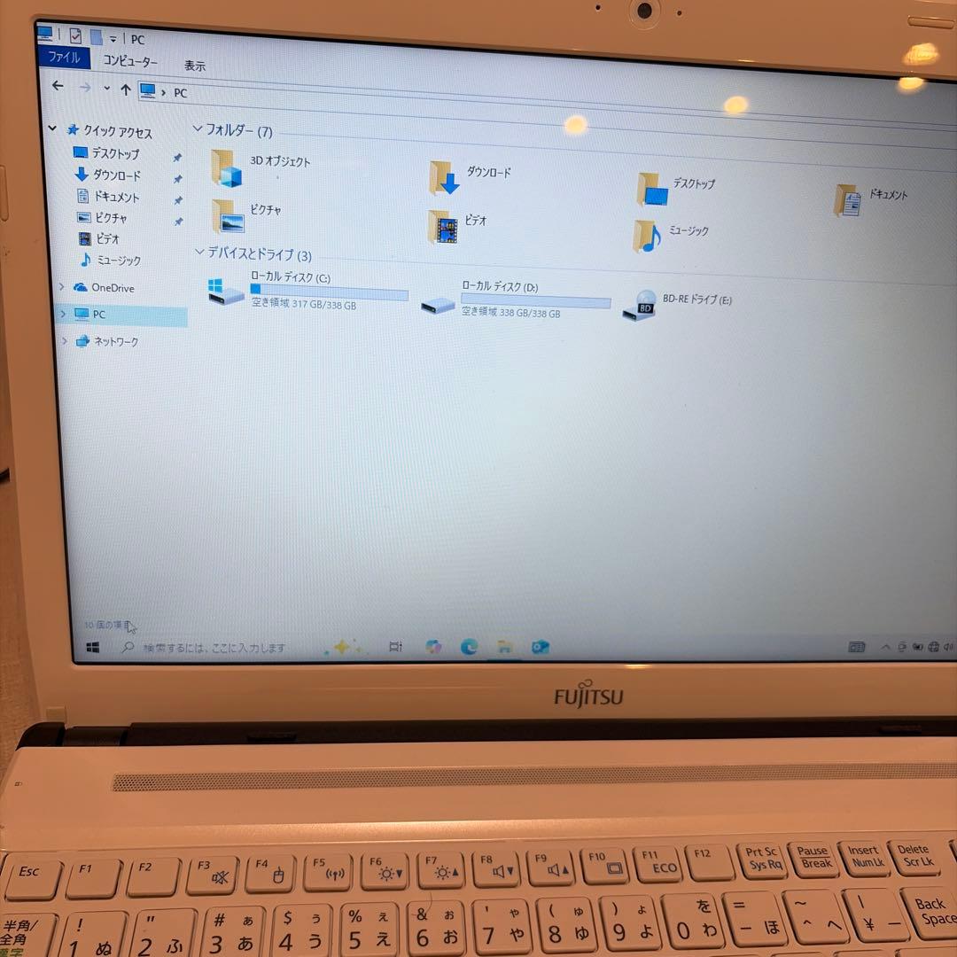 富士通LIFEBOOK AH53/R ノートPC Blu-rayドライブ搭載