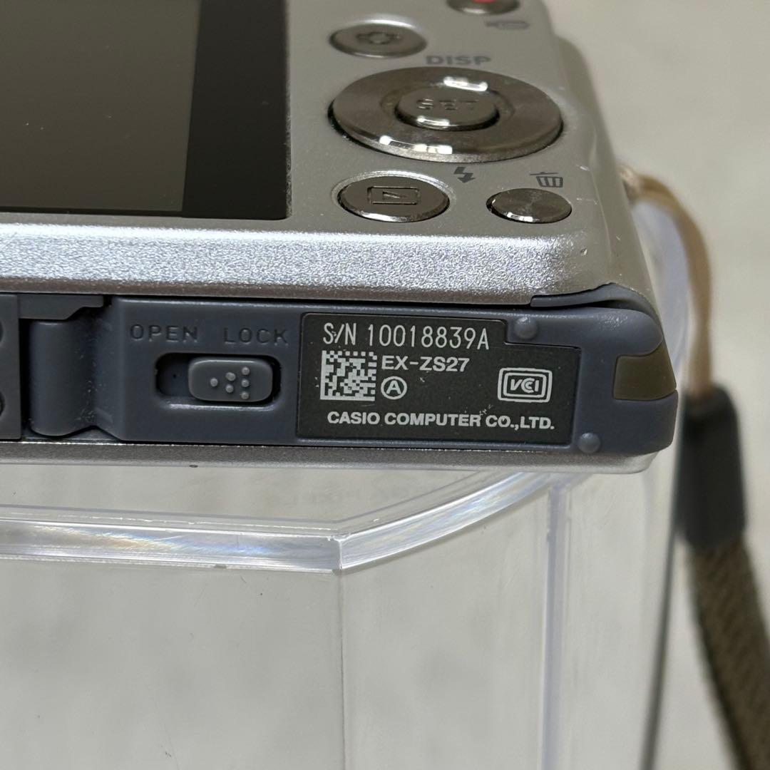 CASIO カメラ　エクシリム　EX-ZS27 シルバー コンデジ　動作品