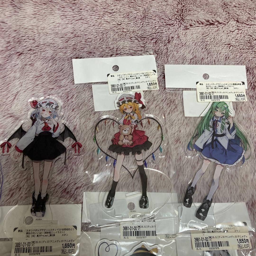 BOOKOFF東方プロジェクト　アクリルスタンド 6点セット キャラクターグッズ