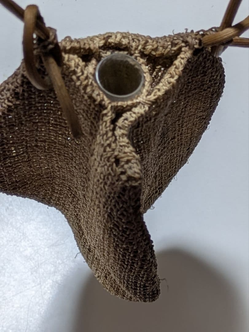 シナ布ハンドメイド 一輪挿し
