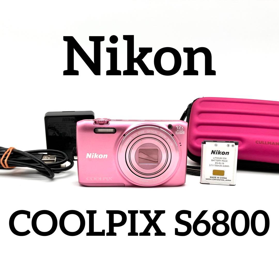 Wi-Fi対応♪ Nikon COOLPIX S6800 ピンク
