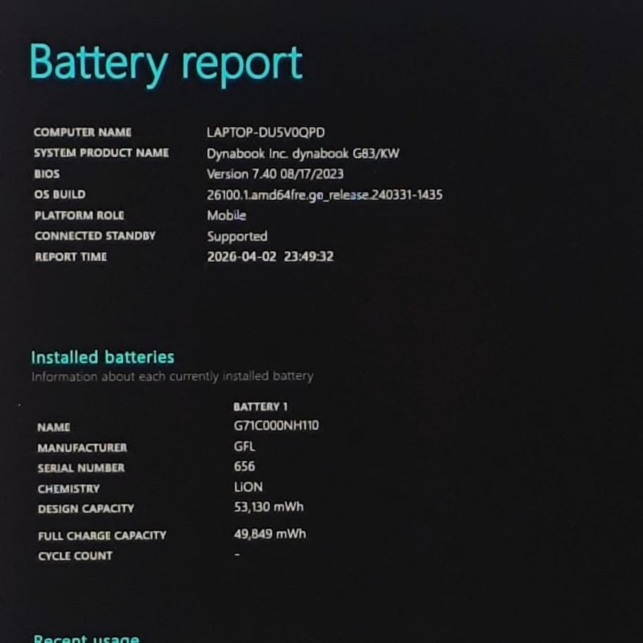 【整備済】新品液晶dynabook G83/KW 16/512GB 第12世代⑲