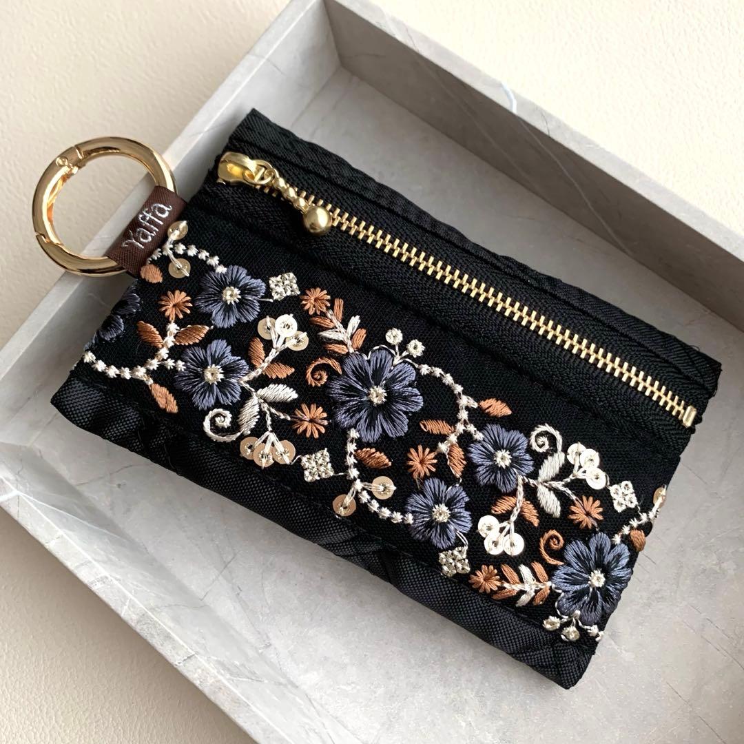 luna　サコッシュ& キーケース　撥水ナイロンキルト