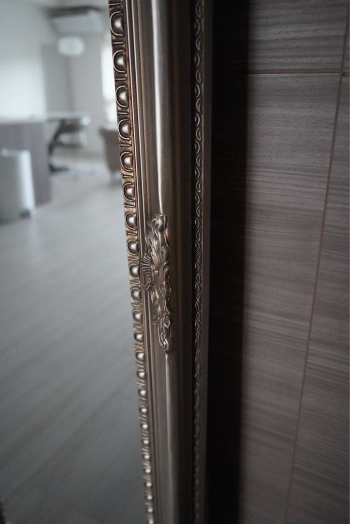 【送料込！】美品★アンティーク ウォールミラー 全身鏡 姿見 180×60cm