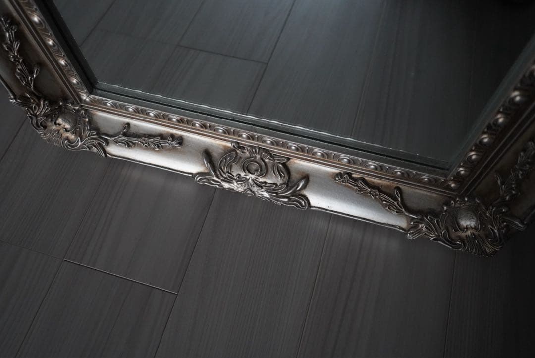 【送料込！】美品★アンティーク ウォールミラー 全身鏡 姿見 180×60cm