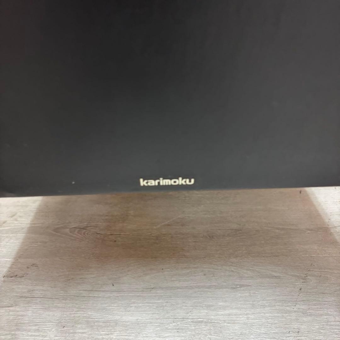 カリモク　1人掛け　ソファ　ブラック