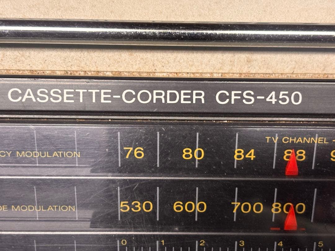 動作品ソニーステレオ カセット レコーダー 【 CFS-450 】 ラジカセ