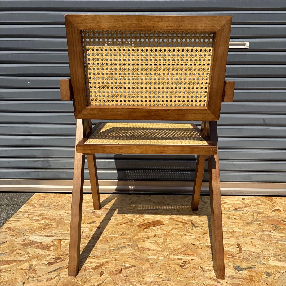 ピエール ジャンヌレ リプロダクト品 チェア 椅子 ラタン編み ナチュラルウッド
