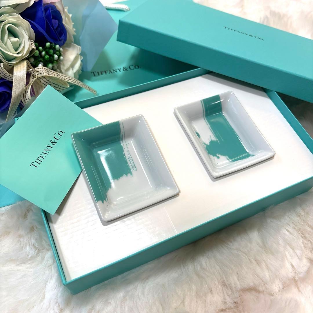 TIFFANY ティファニー カラーブロック ウィドポシェ アクセサリートレイ