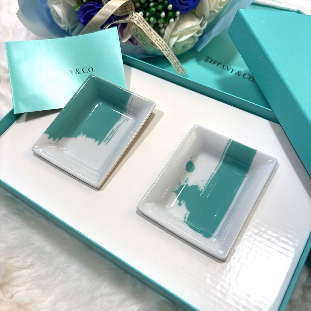 TIFFANY ティファニー カラーブロック ウィドポシェ アクセサリートレイ