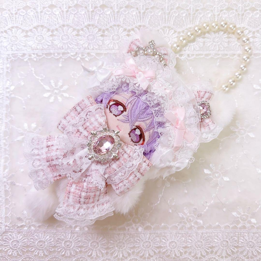 ツイードシリーズ　いつぬい　ぬい服　ねこ　白　ピンク　あんスタ