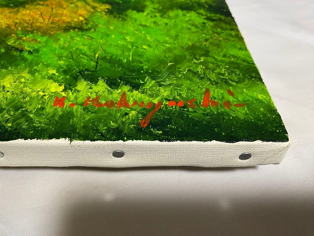 油彩画 神戸風景 風見鶏 小林幸三 F8