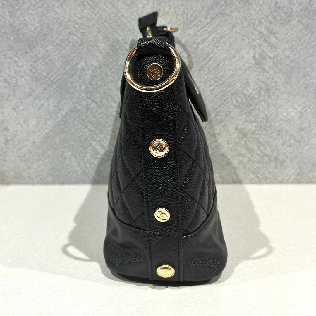 【非売品】CHANEL ノベルティ　ブラック キルティング ハンドバッグ
