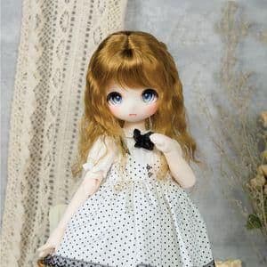WY102 BJD 1/3 人形 ドール ウィッグ カツラ 耐熱 ハンドメイ